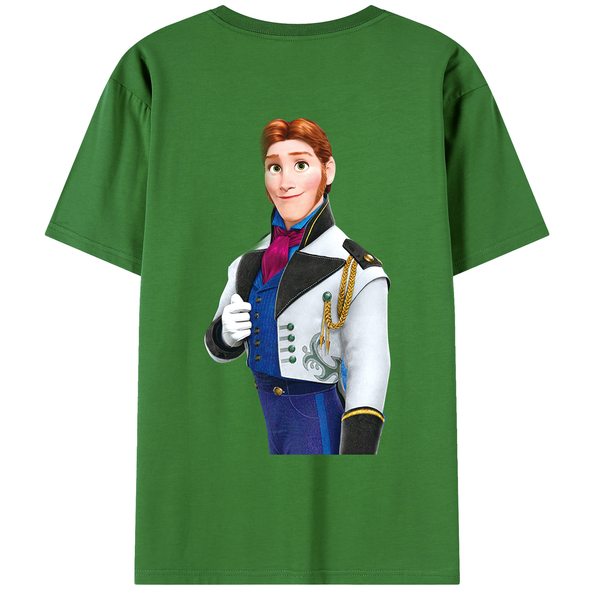 （画像用） アナと雪の女王 アンナ エルサ Frozen Anna Elsa レディース半袖Tシャツ(バックプリント)